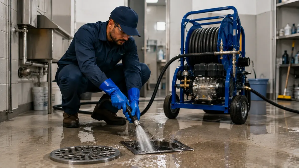 Floor Drain Hydro Jet Cleaning in Morro Bay