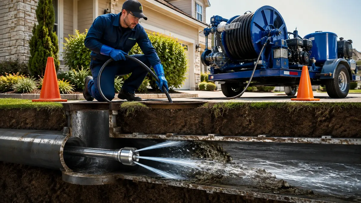 Main Sewer Line Hydro Jet Cleaning in Morro Bay
