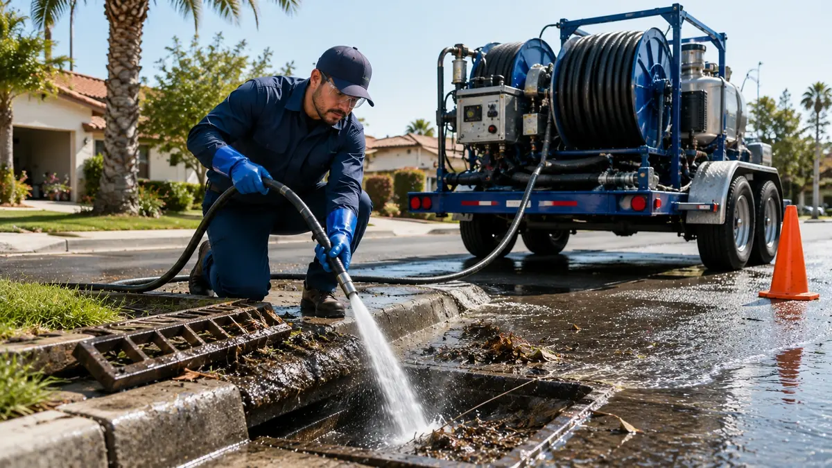 Storm Drain Hydro Jet Cleaning in Morro Bay