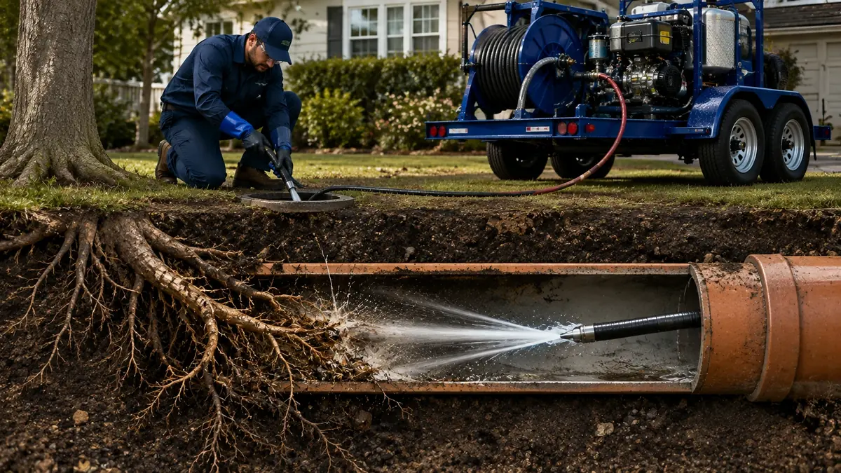 Tree Root Removal with Hydro Jetting in Morro Bay